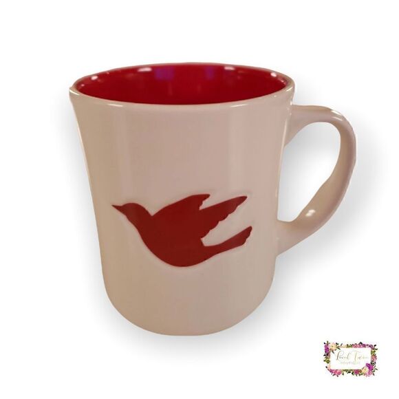 Starbucks 2008 Coffee Mug Cup with Imprinted Red Dove Bird - Picture 5 of 7